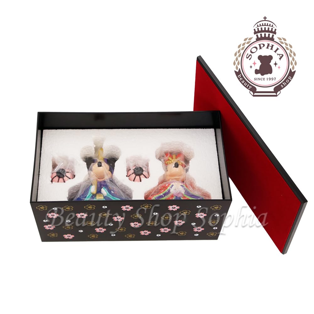 Mickey Minnie Dolls Hina Dolls with Stand 2024 Newest to Tokyo Disney Hina Matsuri Hina Dolls Hina Matsuri Hina Decorations Hina Dolls Peach Festival