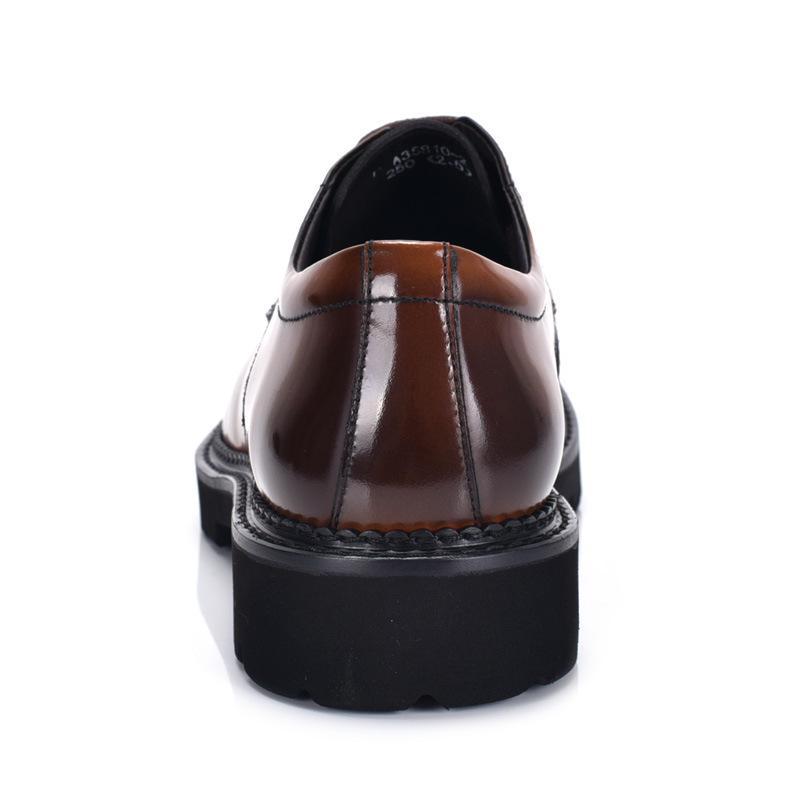 Men's Spring & Autumn British Style Patent Leather Slip-On Shoes for Business & Wedding