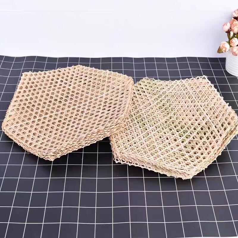 JingJingRS Hand-Woven Hexagonal Bamboo Steaming Mat