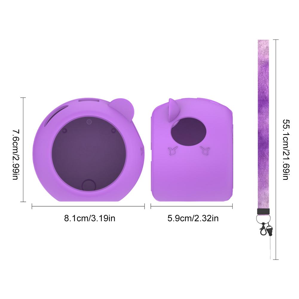 Silicone Case Silicone Protective Case with Lanyard Protector Cover Soft Skin Cover for TakaraTomy Punirunes Puni Electronic Pet
