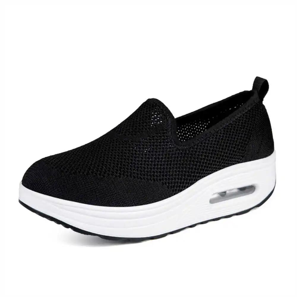 Fashion Knitted Weight Loss Black Pink Sneakers Tennis Women's Tens Blue Woman Shoes Sport Baskette Tines Sapatilla Runing