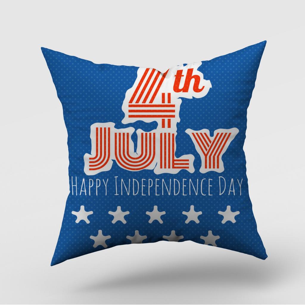 New American Independence Day Pillow Cover American Logo Outdoor Home Decoration Pillow Cushion Cover