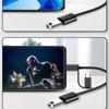 Double  Interfaces OTG Cable Portable OTG Adapter with Aluminum Housing Data Transfer Cable 150mm Length for Phones Tablets 