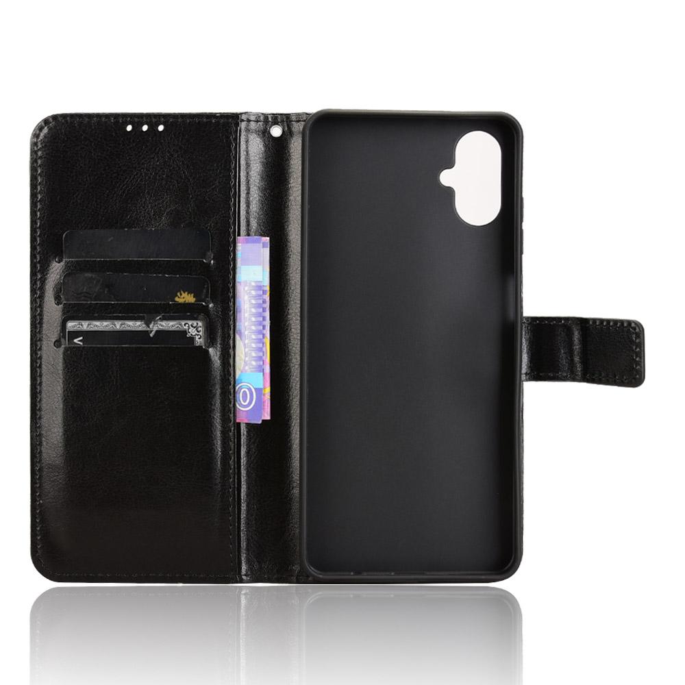 For Samsung Galaxy F06 5G/M06 5G Case Crazy Horse Texture PU Leather Phone Wallet Cover