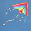 Rainbow Kite for Kids - Easy Flying with Long Tail & Line, Fashion Design Outdoor Fun Sports Flying Toy for Children