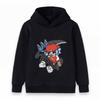 Kids Boys Girls Pullover Hoodie, Cool Cartoon Hip Hop Figure Print Casual Warm Hooded Sweatshirt for Daily Wear