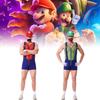 Conjunto de Disfraz de Mario Único Con Sombrero, Guantes, Bigote y Tirantes Para Adultos