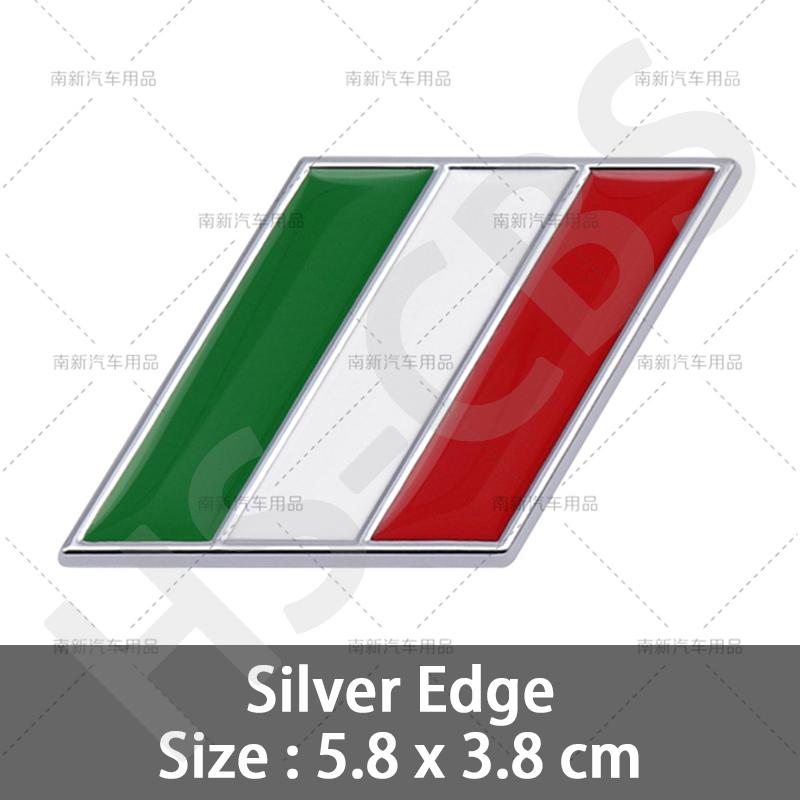 Metall Deutsch Französisch Italienisch Nationalflagge Dreifarbiges Emblem Auto Kotflügel Abzeichen Karosserie Seite Heck Kofferraum Klebeaufkleber Zubehör