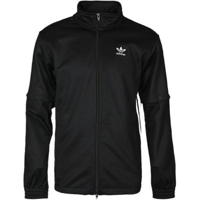 Originals Lifestyle Casual Series Snap Track Top Fashion Versatile Jacket Men Jacket Black CW1264