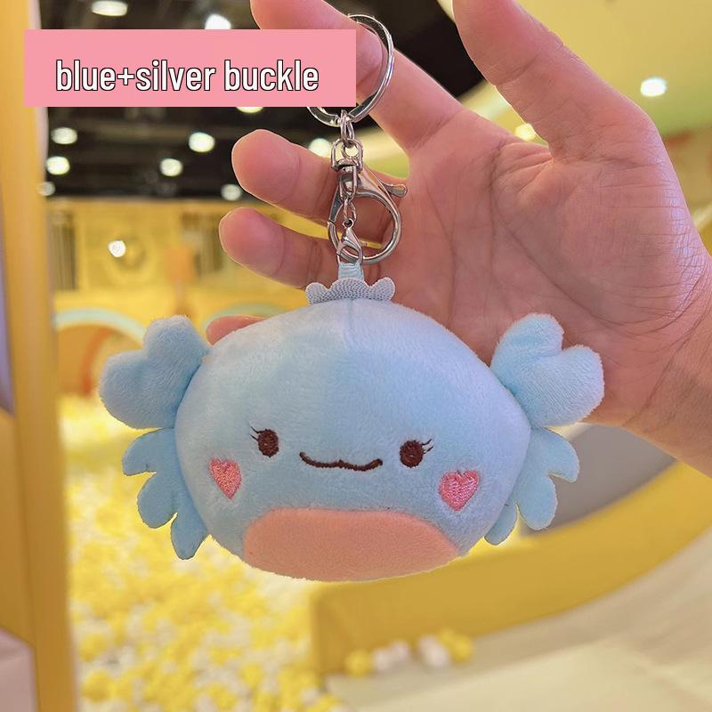 Crab Pendant & Plush Mini Backpack Charm