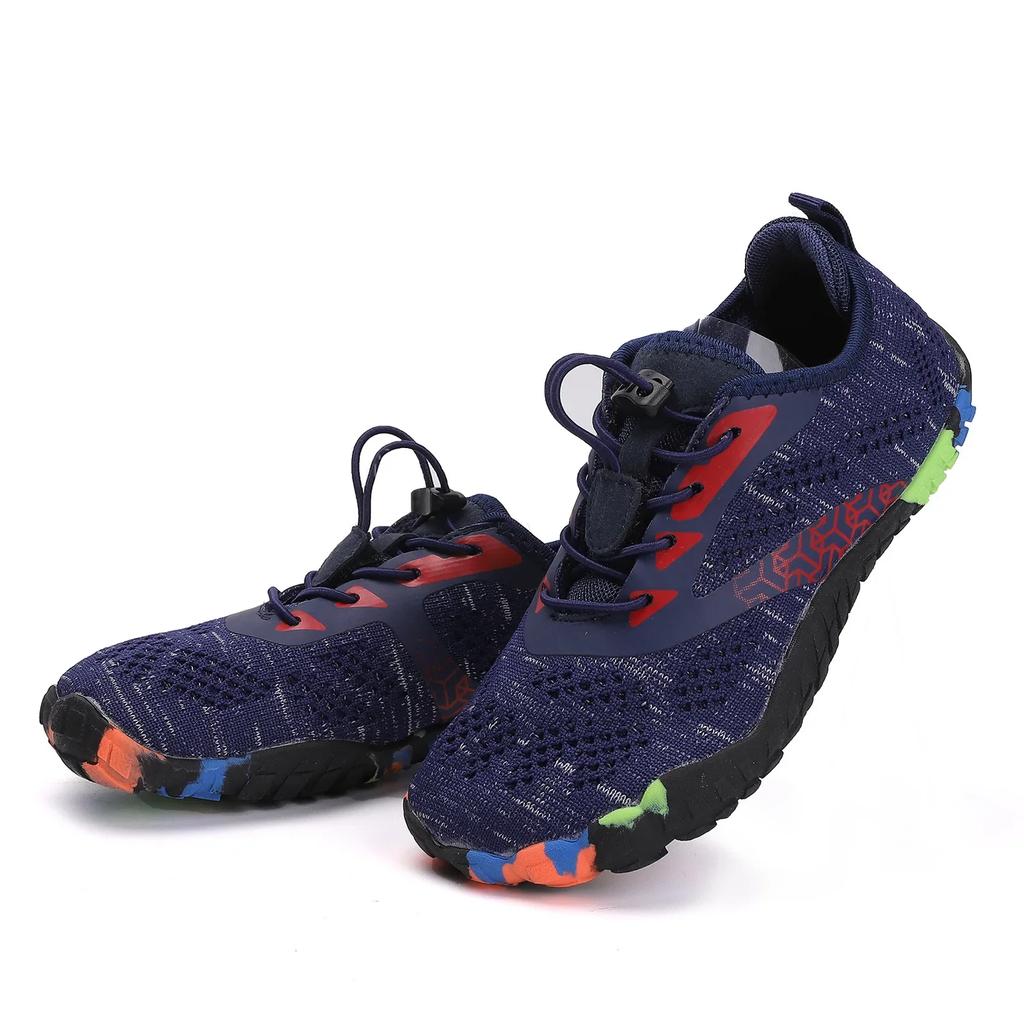 New Children's Aqua Shoes Women Colorful Walking Sports Upstream Wading Sneaker Breathable Mesh Five Fingers Swimming Water Shoe