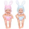 7in Collectible Doll Interactive Reborns Toy Washable Baby Doll New Parent Gifting Dolls Toddler Cuddle Educational Toy