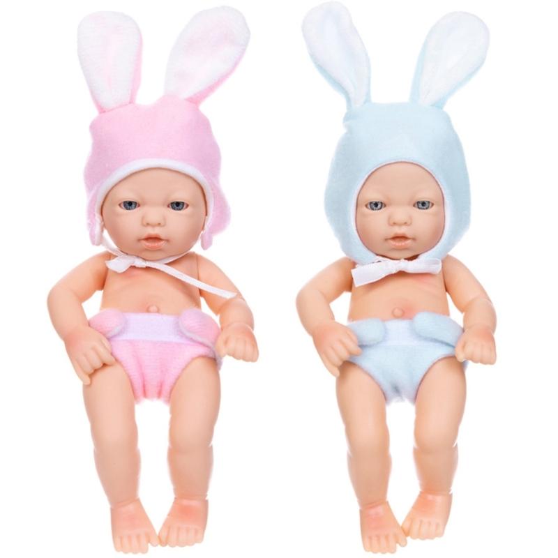 7in Collectible Doll Interactive Reborns Toy Washable Baby Doll New Parent Gifting Dolls Toddler Cuddle Educational Toy