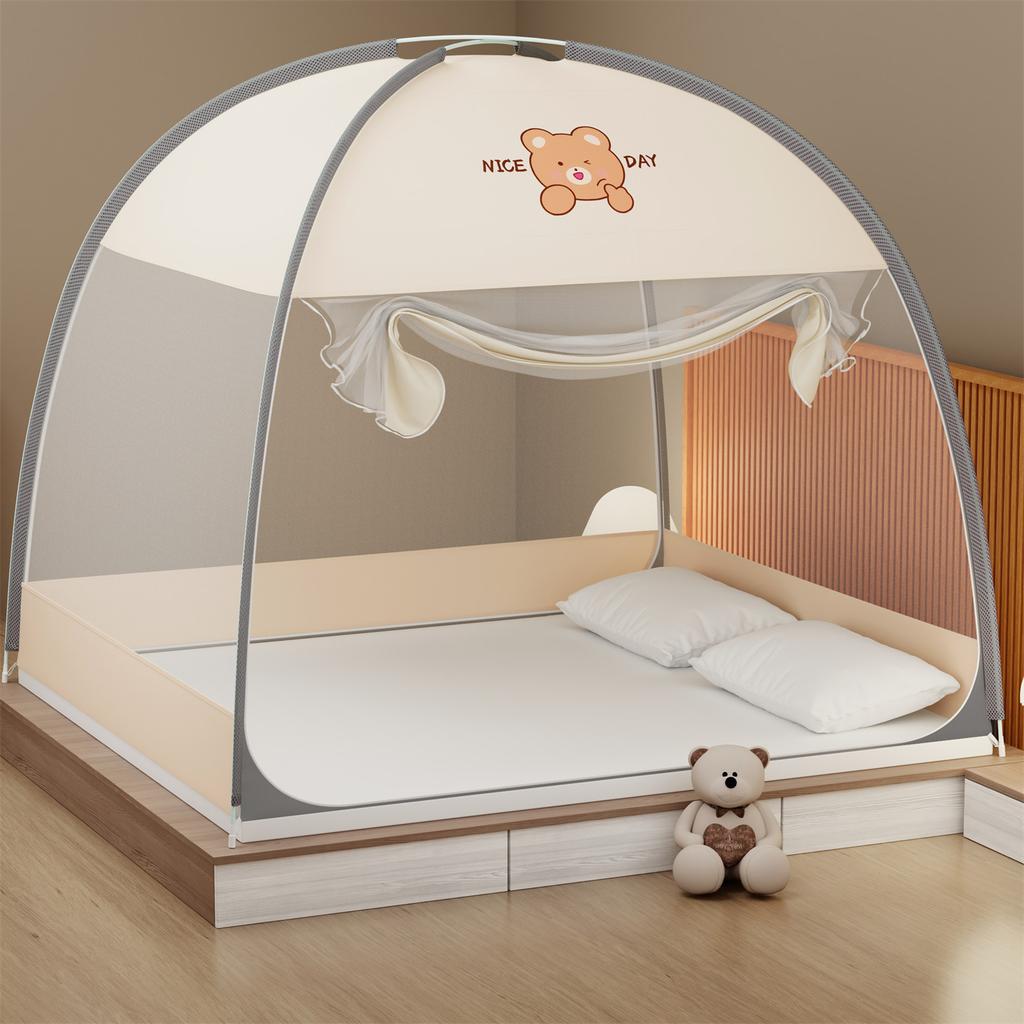 Installation free integrated Mongolian yurt mosquito net increases space, fully enclosed mosquito net