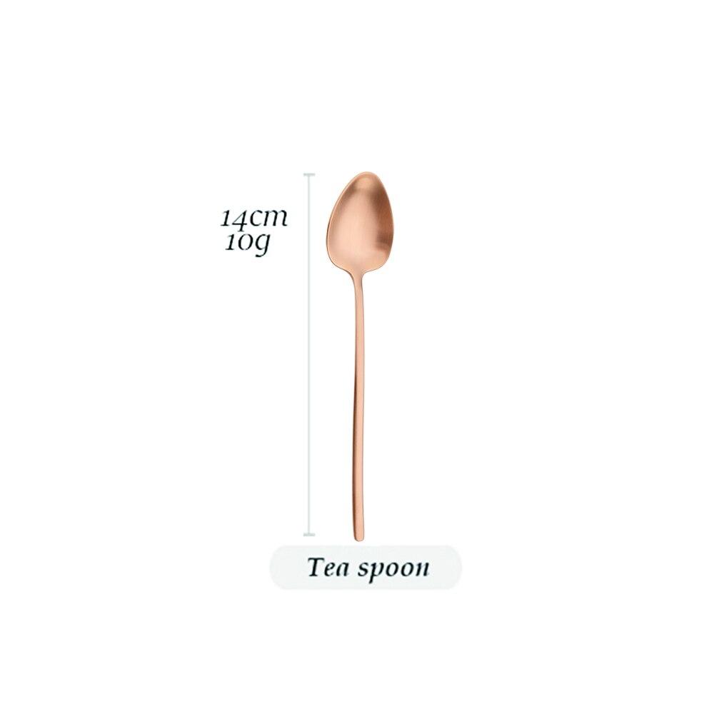 Vintage Rose 304 Stainless Steel Dinnerware Set Cutlery Matte Flatware Dinner Knife Fruit Fork Spoons Chopsticks Tableware Set