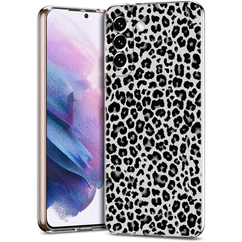 Phone Case For Samsung Galaxy S24 Ultra S23 FE S22 S20 S21 5G S10 S9 Plus S10E S8 Silicone Clear Leopard Cheetah Print Cover