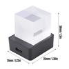 LED Holographic Crystal Cube 3D Photo Display Smart Weather Digital Clock for Desk Car Decoration GIF Animation Photo Album Play