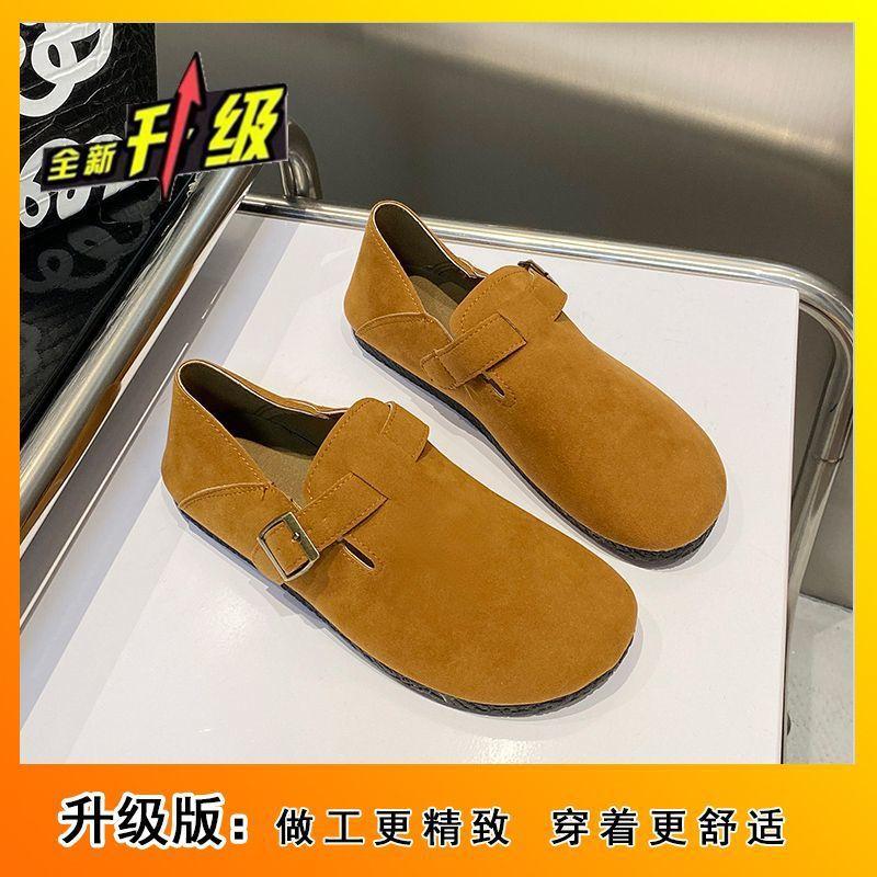 

однотонные туфли на толстой подошве, универсальные на плоской подошве, в стиле ретро, матовые, женские, летне-осенние, новые, в стиле пост-апокалипсиса, на мягкой подошве 40