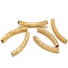 10pcs Stainless Steel Connectors Curved Tube for Jewelry Making Gold Color Straight Beads Bracelet Necklace DIY Jewelry Finding