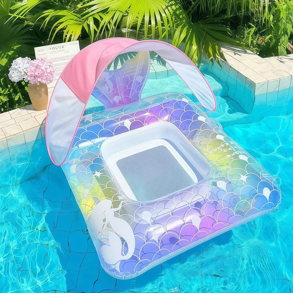 New Style Daisy Stripe Inflatable Pool Float Lounger