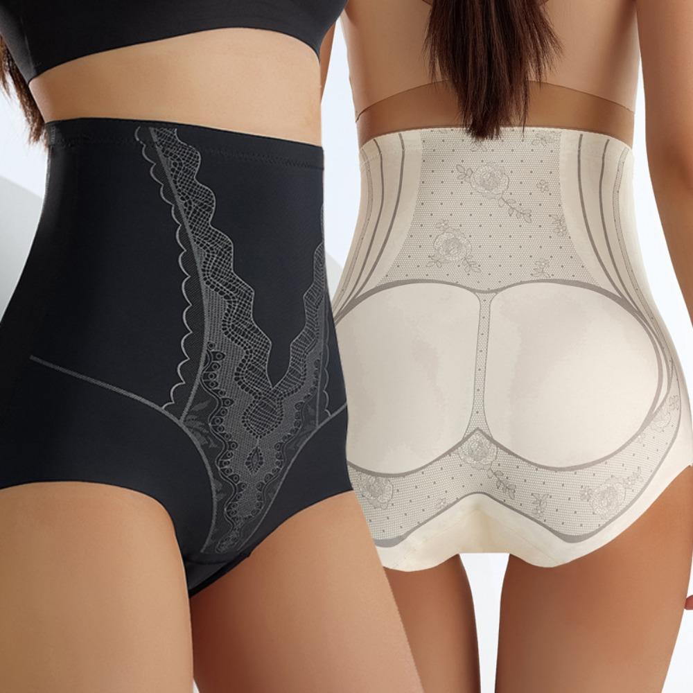 

Высокая талия послеродовое корректирующее белье большого размера для коррекции живота бесшовные трусы для женщин XXL чёрный