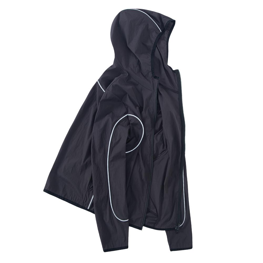 Irregular Para Light Hood Zip-Up (Brown)