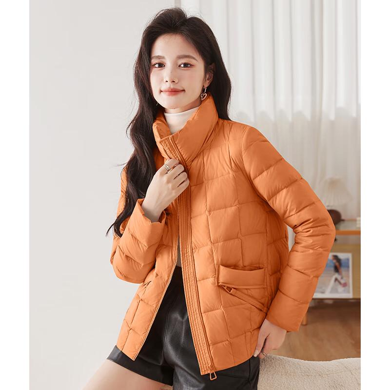 

Женская легкая пуховая куртка со стойкой 2XL