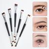Professional Double-Headed Angled Eyeliner & Eyebrow Brush for Makeup and Beauty Applications