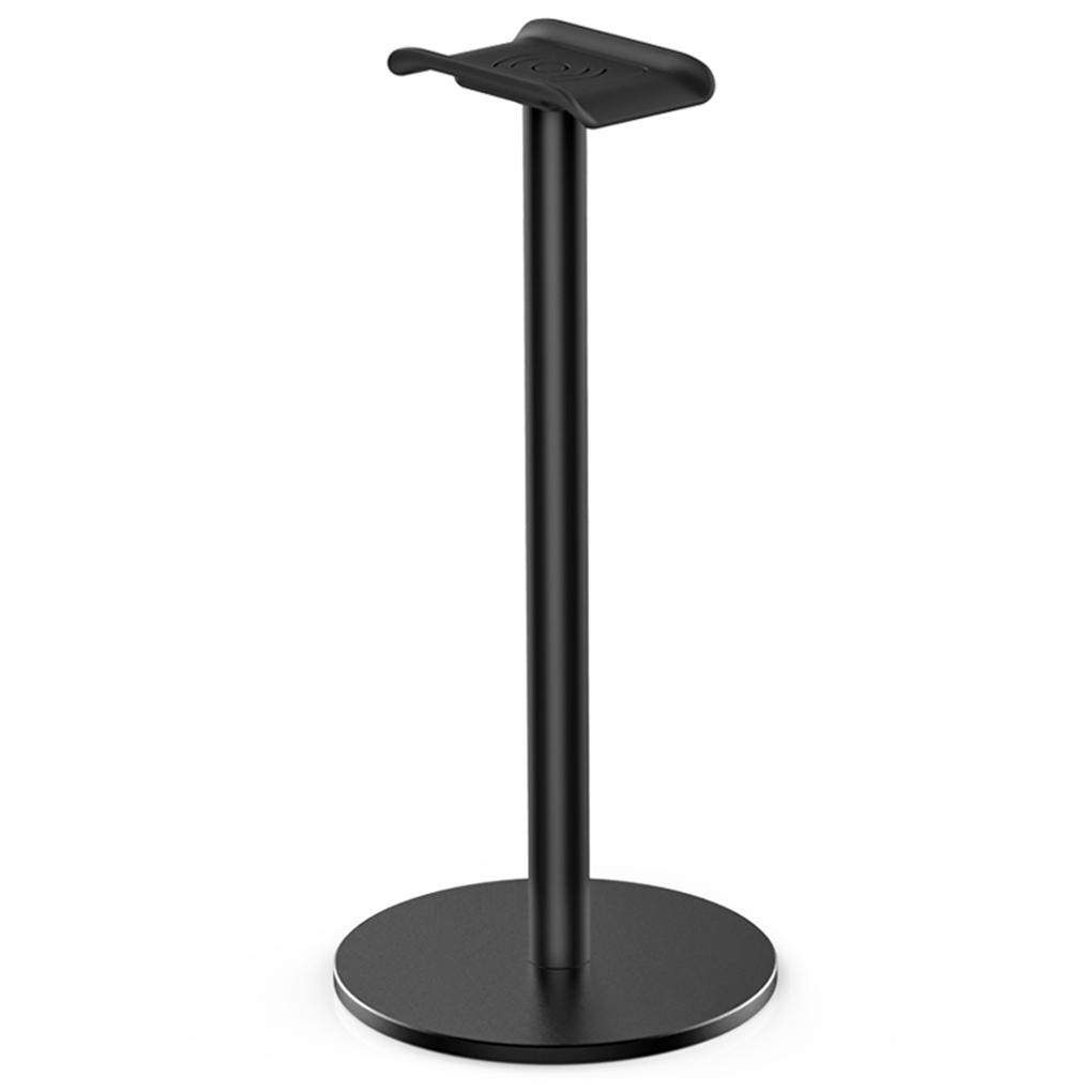 Black Premium Headset Stand Durable And Exquisite Craft Universal Holder For All Headsets Office