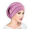Muslim Women Stretch Sleep Chemo Hat Cotton Beanie Sleep Hijab Turban Headwear Cap Head Wrap for Cancer Hair Loss Accessories