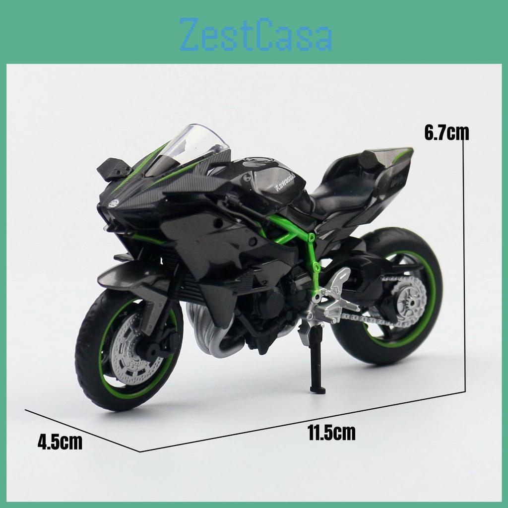 Kawasaki Ninja H2r Motorcycle Toy Model Alloy Kids Vehicle With Inertia Control For Playtime