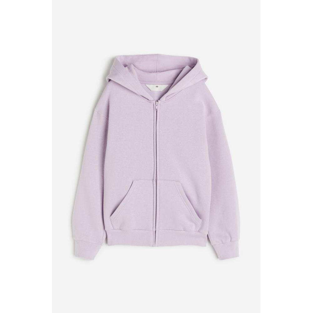 

HM толстовка на молнии оверсайз сиреневого цвета