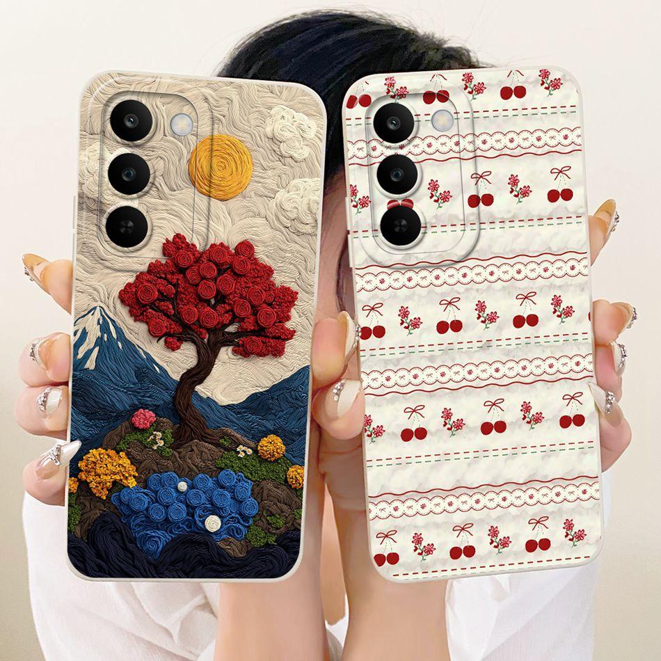 Für Realme C83 Niedliche Katze Blume Cartoon Handyhülle Für Realme C83 C 83 5G Weiche Silikonhüllen Stoßfänger