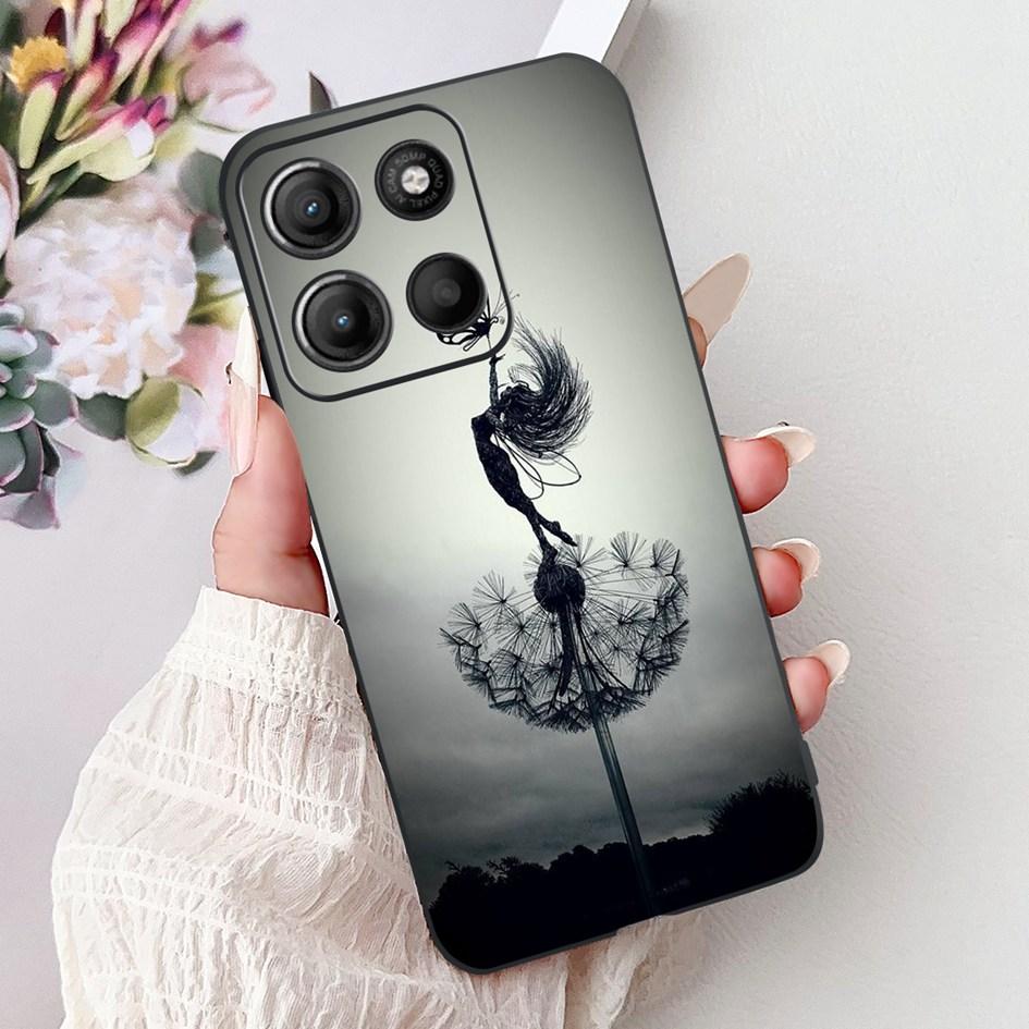Silicone Case For Motorola Moto G15 G75 2024 Cover Cute Panda Lion Shockproof TPU Phone Cases For MotoG15 MotoG75 G 75 G 15 Etui