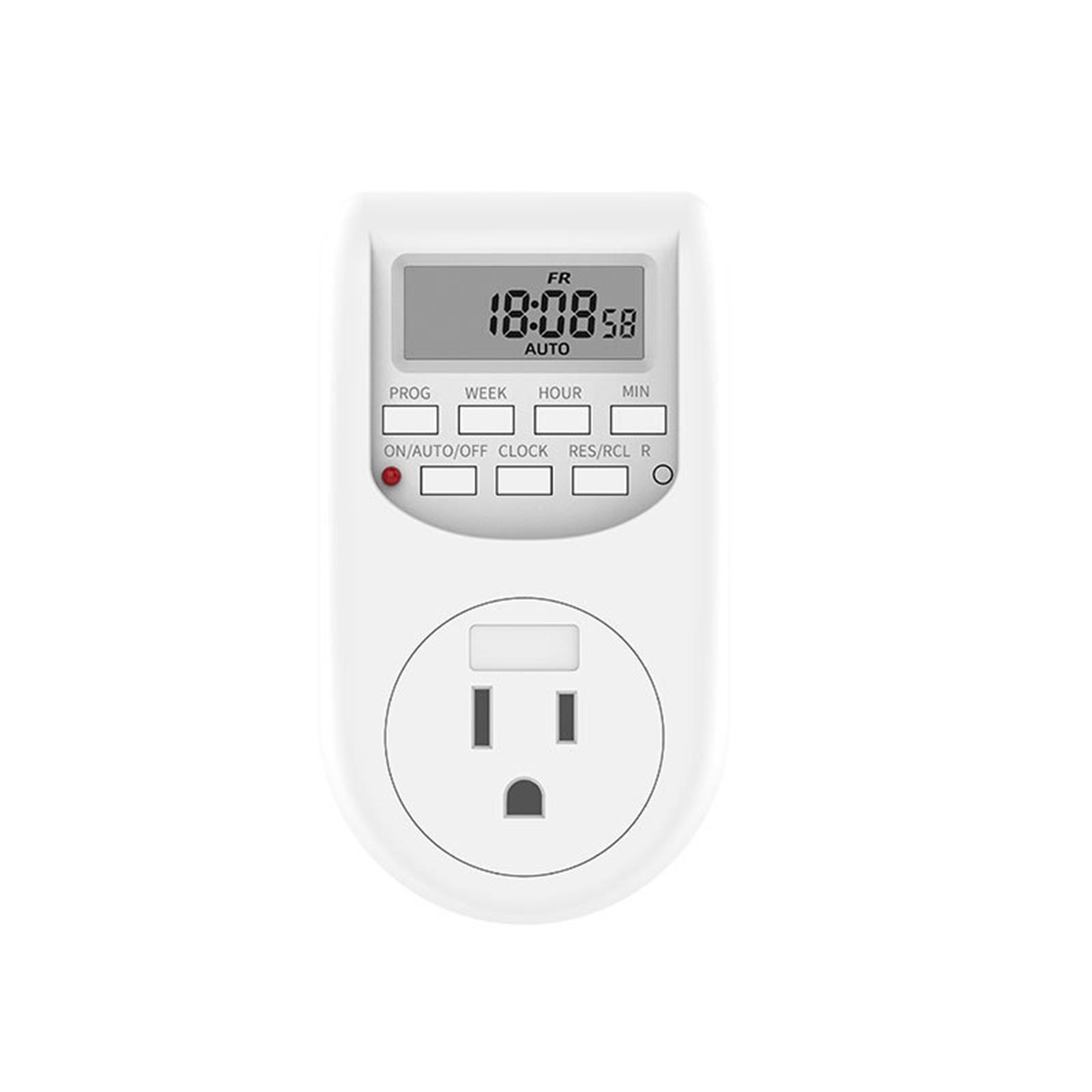 

Timer Socket Supporting 1875W Power for Air Conditioners Heaters Energy Efficient 125V Electrical Device 1