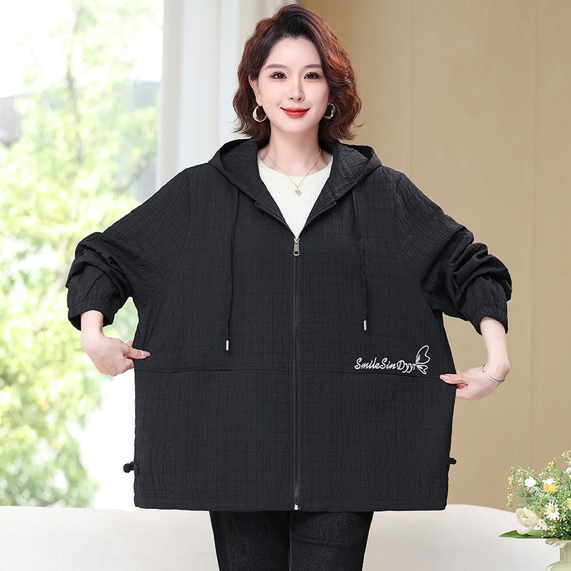 Elegant Mid-Length Trench Coat for Middle-Aged & Elderly Women - 2025 Spring & Autumn Fashion Collection