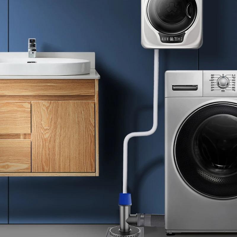 Multi Functional Floor Drain Downcomer Washing Machine Floor Drain Tee Connector Kitchen Sink Drainage Pipe Floor Anti-odour