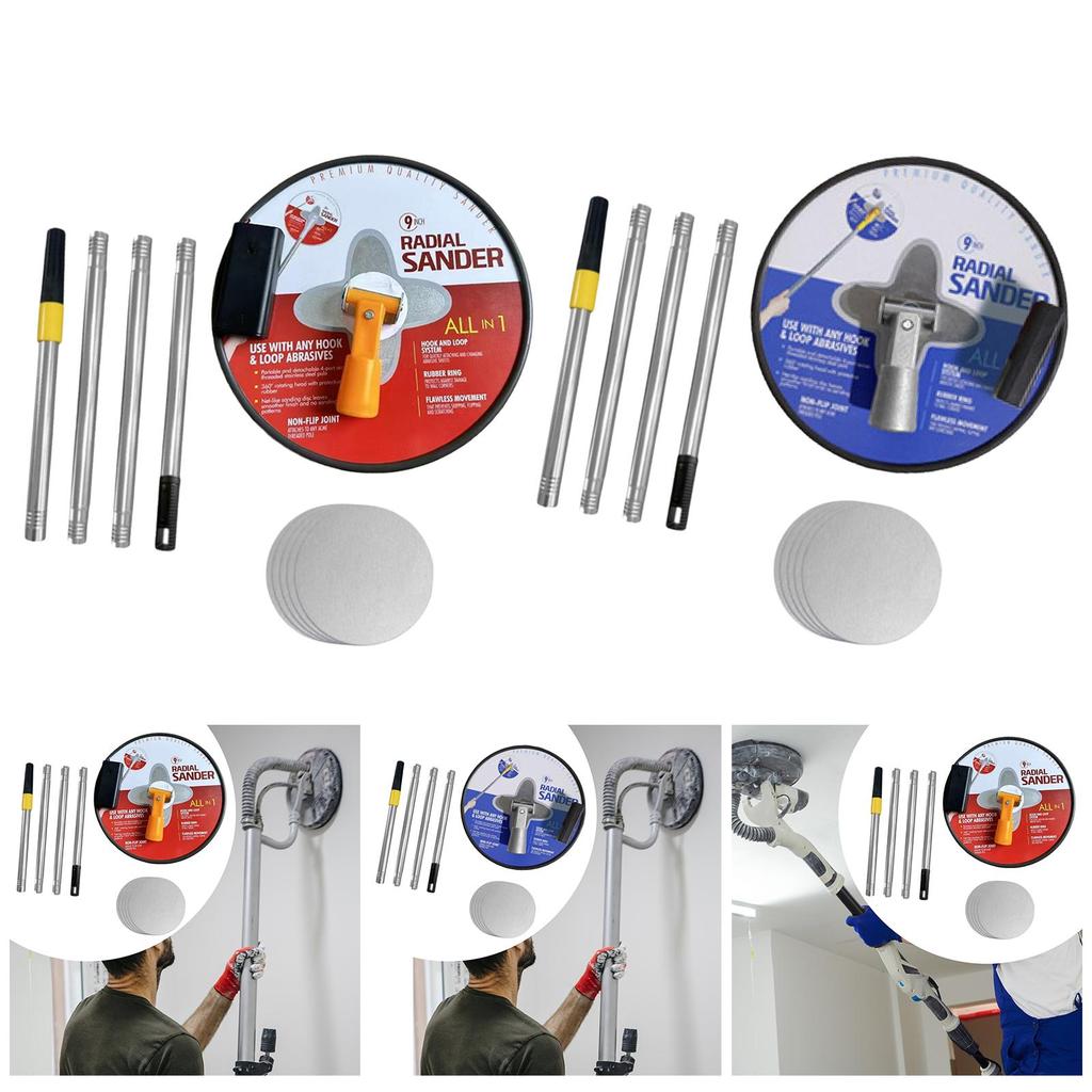 Pole Sander for Drywall Handheld with Extension Pole Labor Saving with Light