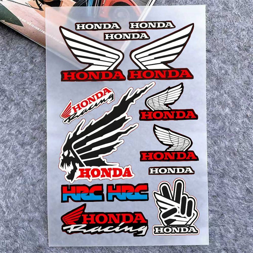 For Honda Reflective Motorcycle Stickers, 3M Safety Warning At Night In The Dark Scooter Helmets BO8