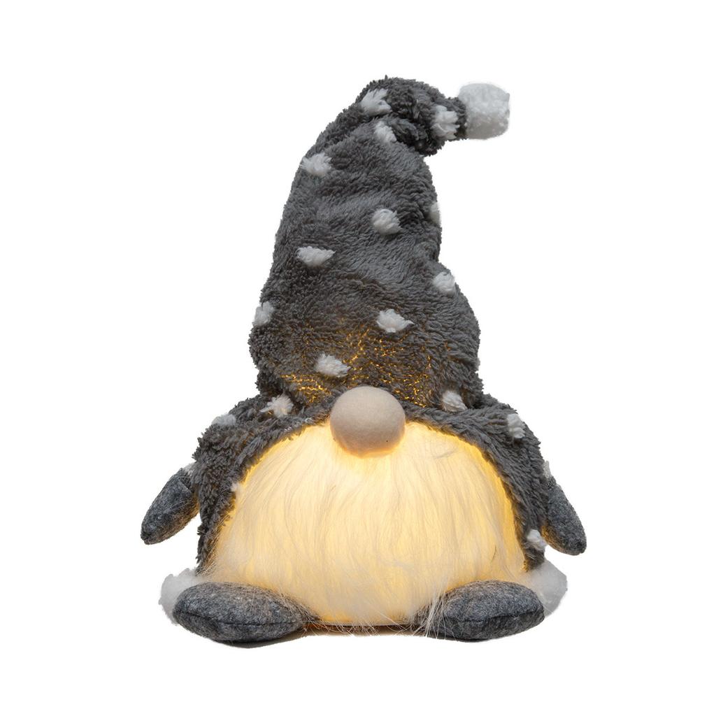 Santa Claus Dwarf Christmas Decoration With Star Hat Rudolph Creative Gift Cartoon Plush Doll Luminous Dwarf New Year Gift