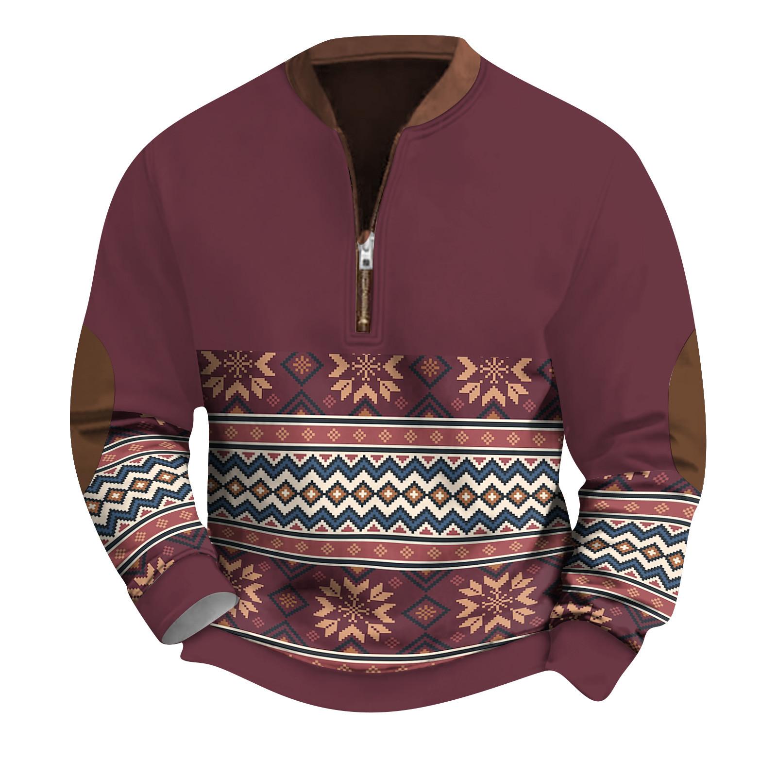 

Мужская повседневная толстовка в стиле ретро с градиентным принтом XXXXL киноварь