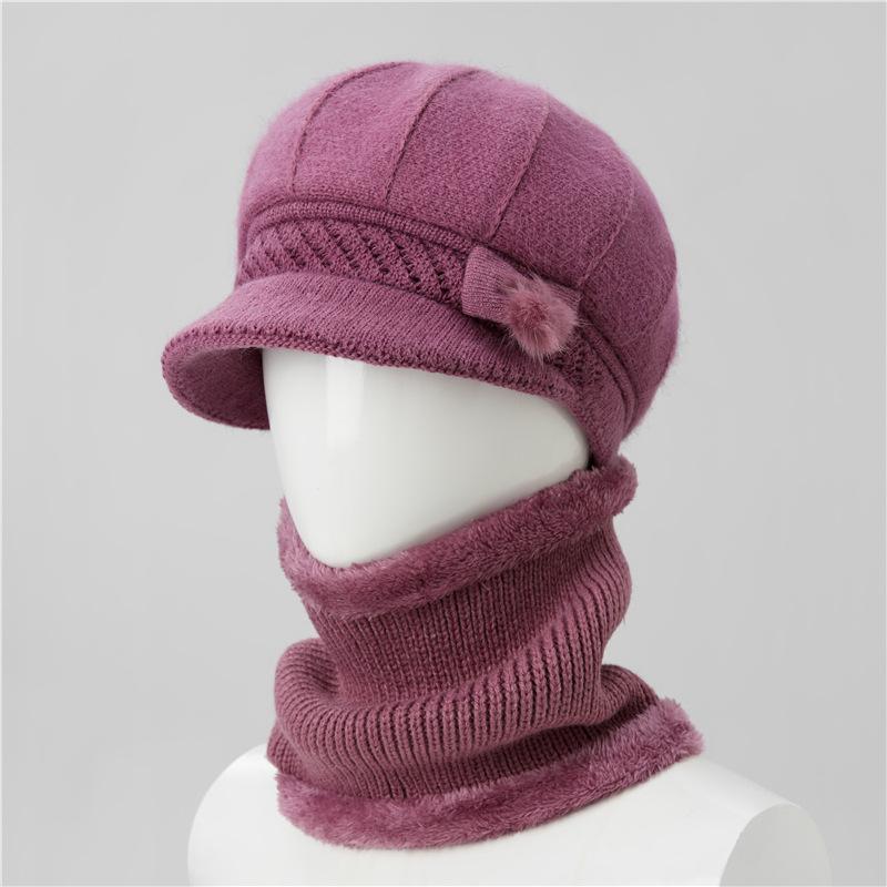 Ladies Hat New Autumn and Winter Wool Hat Thermal Cap Cotton Hat