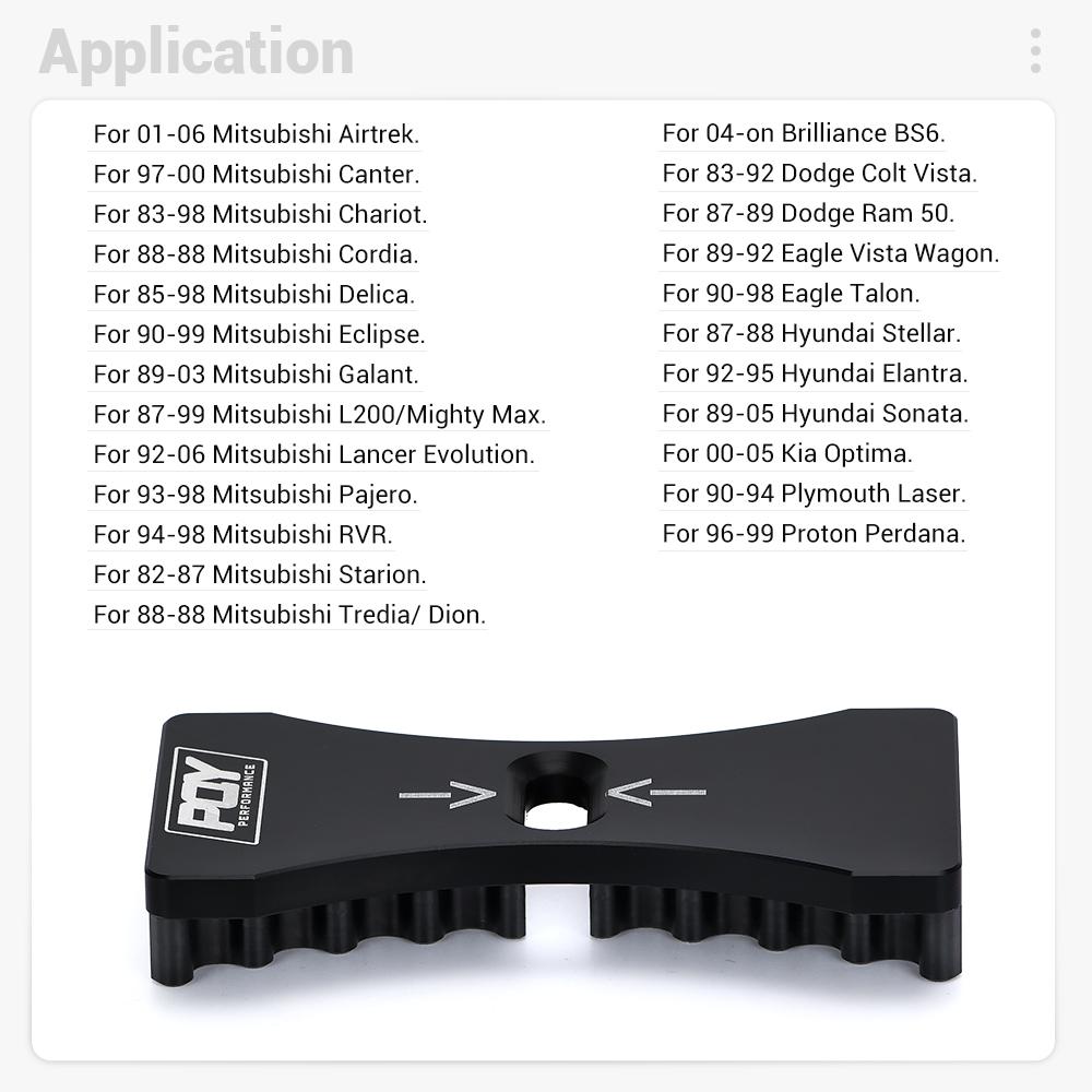 PQY Aluminum Engine Cam Gear Lock  / Timing Belt Install Tool For Mitsubishi Lancer 4G63 Dodge Kia