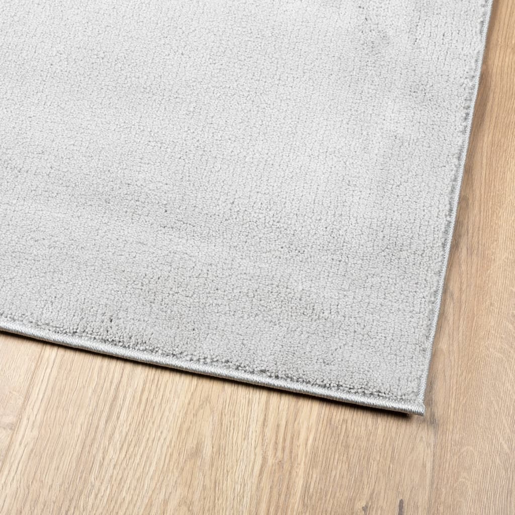 Oviedo Short Pile Rug Gray 60 X 110 Cm