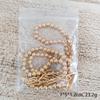 18K Gold Stainless Steel Layered Bead Bracelet Set