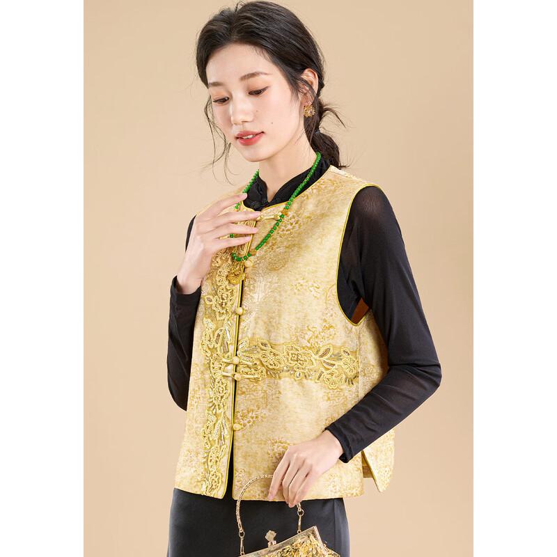 Women's New Chinese Style Embroidered Jacquard Vest