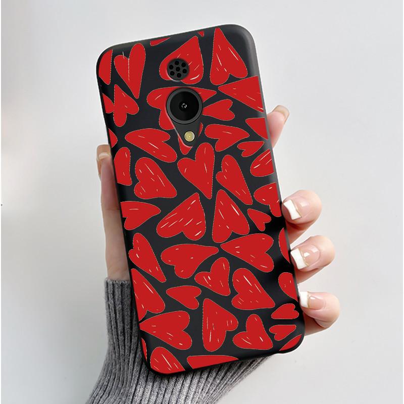 Hülle Für Nokia 150 2G 2023 TA-1582 Hülle Ästhetisch Luxuriös Niedlich Cool Jungen Mädchen Schwarz Matt Weiches TPU Vollschutz Rückseite