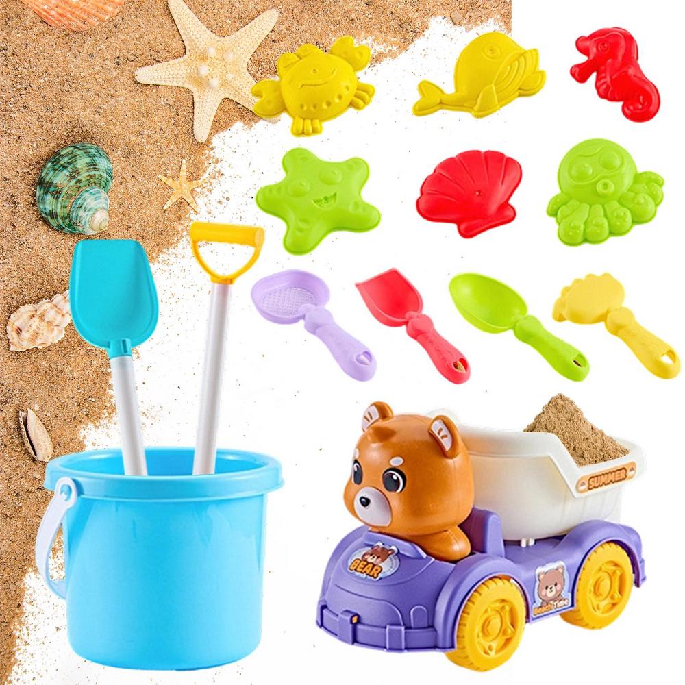 Beach Toys For Kids Sandbox Building Kit With Molds Bucket & Shovels Sandbox Toys For Kids For Boys Children Teens Adult