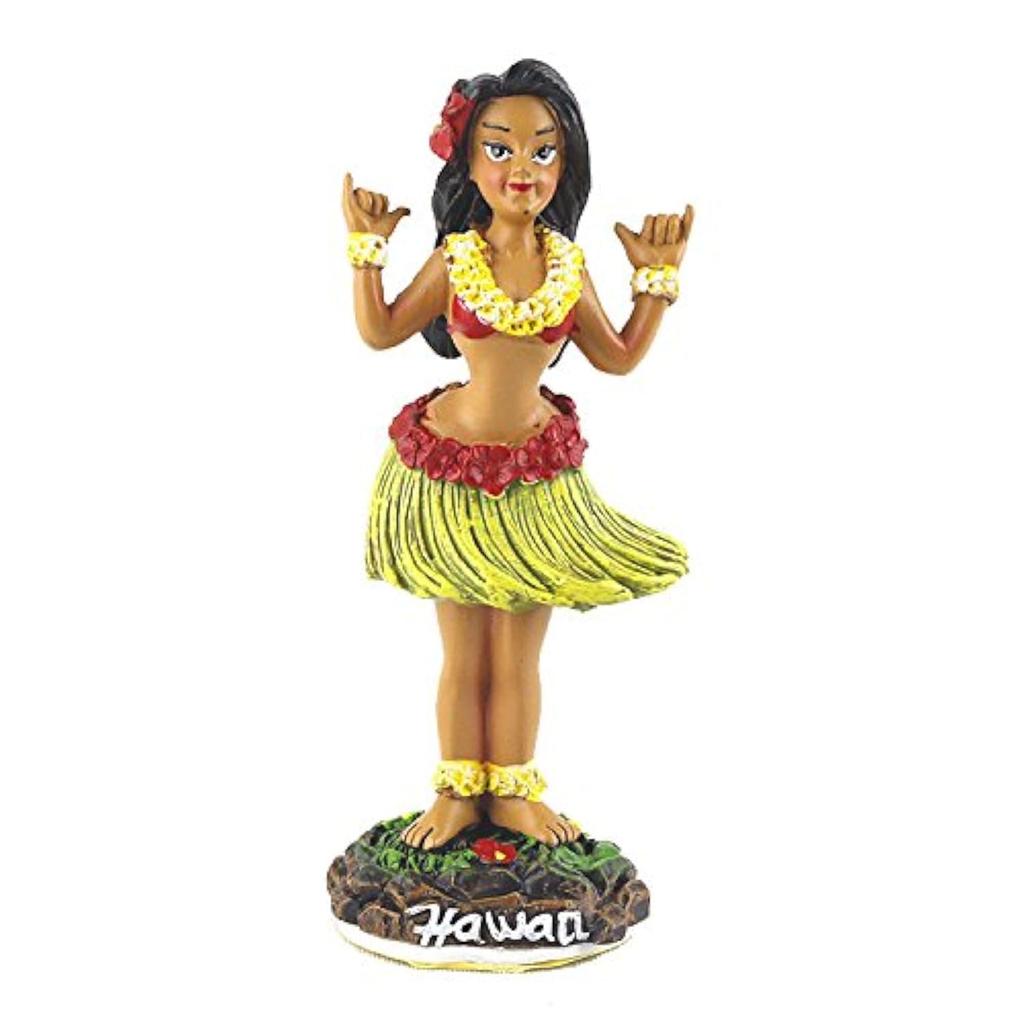 Dashboard Hula Doll Mini Hawaiian miscellaneous goods Souvenir Hula Girl American miscellaneous goods American miscellaneous goods "Shaka Girl" #40851