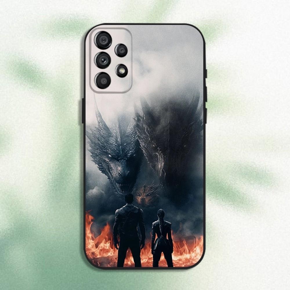 F-Fourth W-Wing Dragon Phone Case For Samsung Galaxy A20,A21s,A22,A31,A32,A52,A53,A72,73,A80 Soft Black Cover